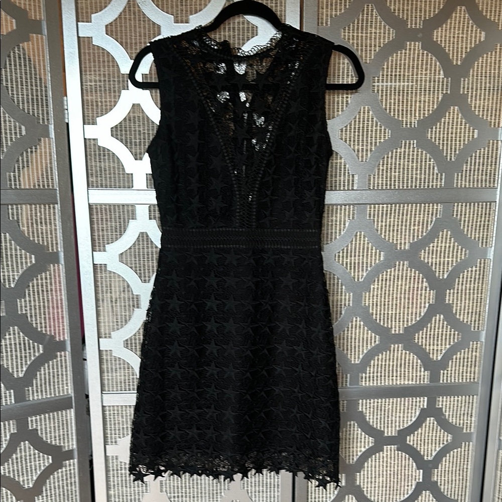 Elegant Black Lace Dress